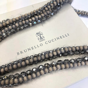 BRUNELLO CUCINELLI Wool Beadwork Wrap Necklace