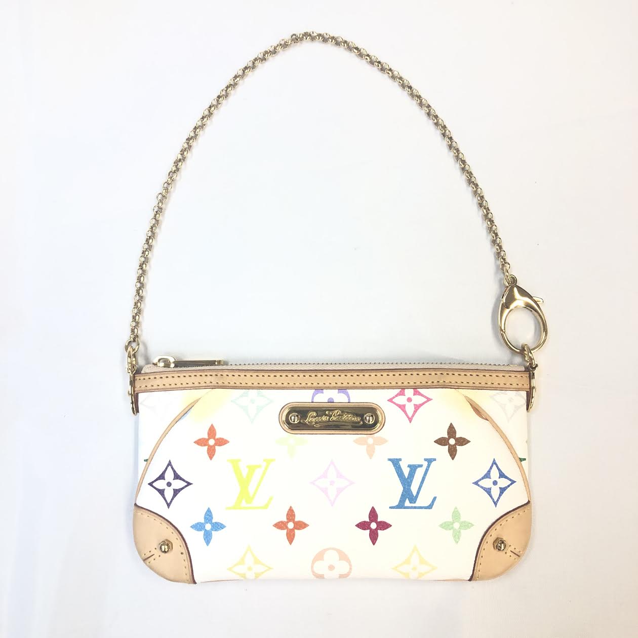 Louis Vuitton*Milla*Pouch*Murakami*Monogram*Multicolored*Canvas*Handbag*