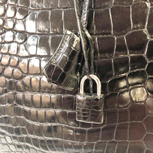 Load image into Gallery viewer, HERMES Birkin 35 Shiny Porosus Crocodile