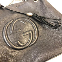 Load image into Gallery viewer, GUCCI Large Pebbled Leather Shoulder Bag