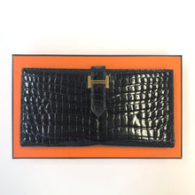 Load image into Gallery viewer, HERMES Crocodile Bifold Clutch
