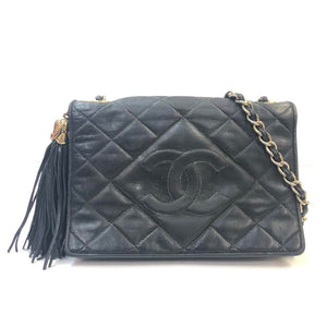 CHANEL Quilted Leather Tassel Bag