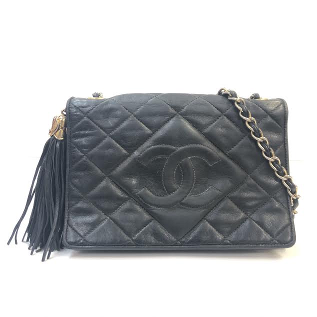 CHANEL Quilted Leather Tassel Bag