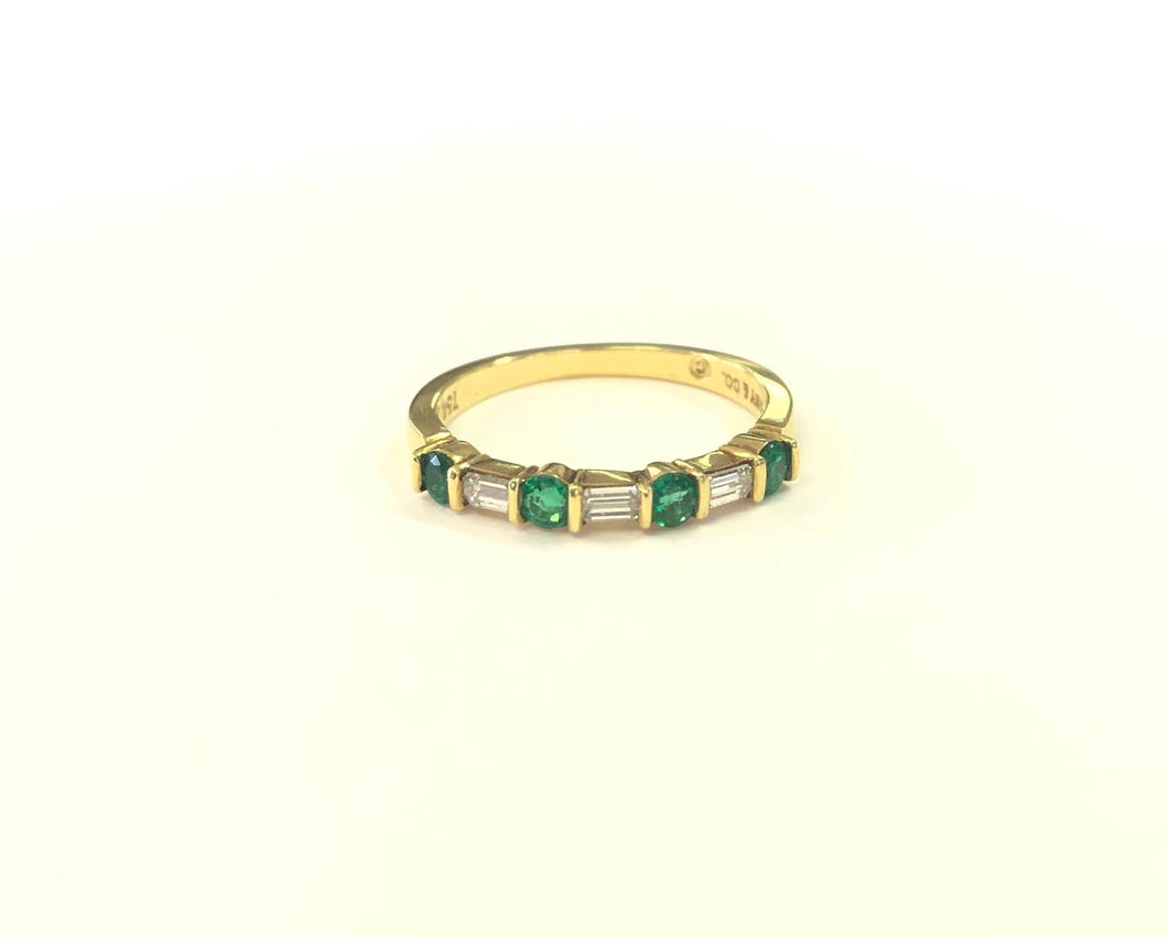 Tiffany & Co. Diamond & Emerald Ring FINE JEWELRY