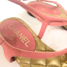 Load image into Gallery viewer, CHANEL T-strap Quilted Sandal