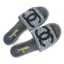 Load image into Gallery viewer, CHANEL Beaded Nautical Slides